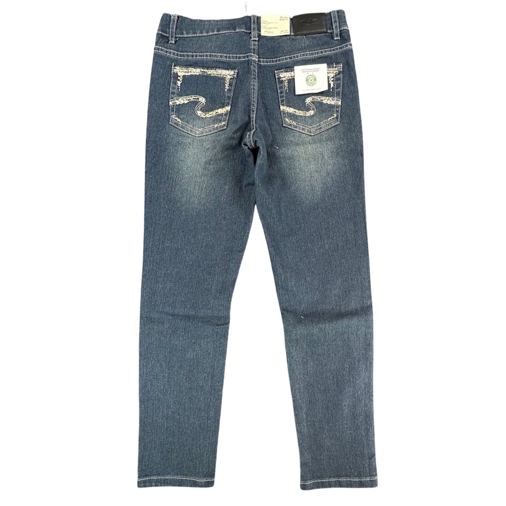 Silver Jeans Co Sasha Skinny Jeans Girls 10 Blue Cotton Blend Slim Fit SASHA1332